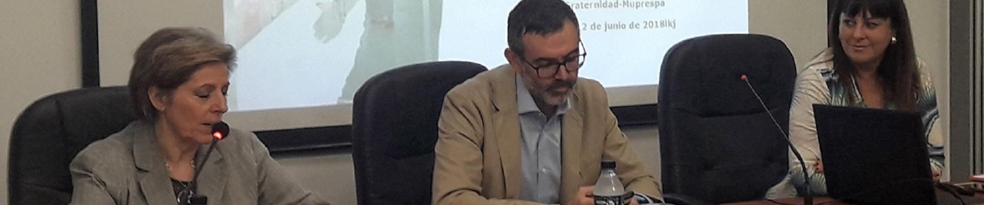 Mesa de ponentes Freno al ICTUS, Natalia Fdez. Laviada, Julio Agredano y Eva Torrecilla