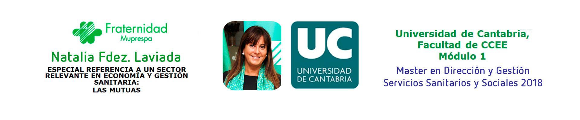 Natalia Fdez. Laviada ofreció la ponencia "Especial referencia a un sector relevante en economía y gestión sanitaria:las mutuas"