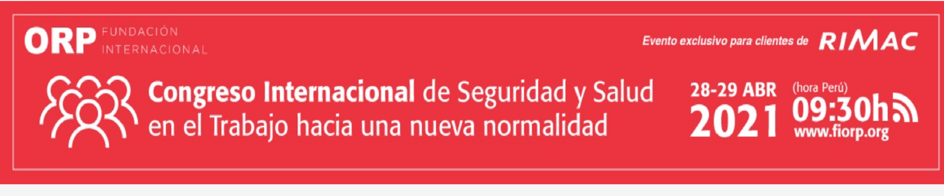 Banner congreso Fundación ORP 28 Y 29 de Abril