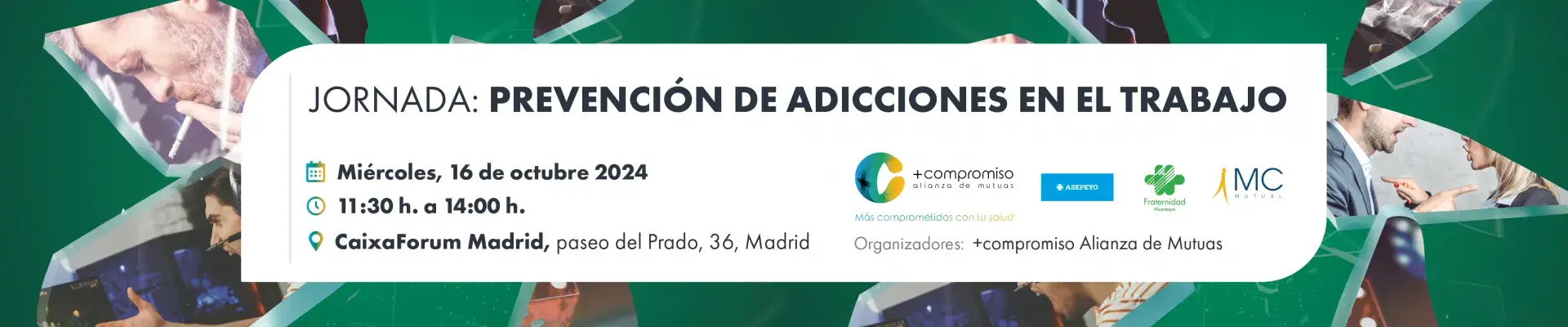 Jornada +compromiso "Prevención de adicciones en el trabajo" en CaixaForum de Madrid