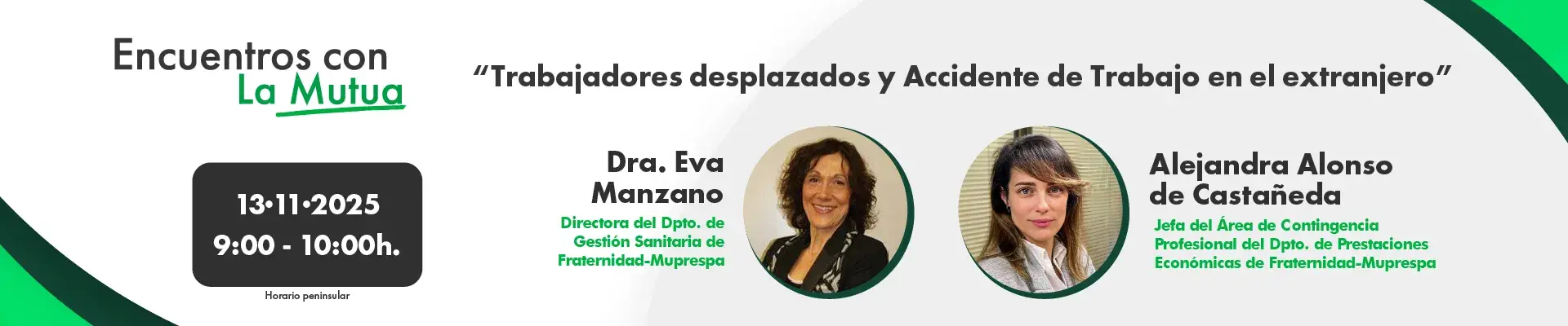 Banner Encuentros con la Mutua 1311  FM Prestaciones y G Sanitaria