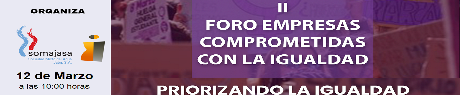 Banner Foro empresa comprometida con la igualdad Somajasa