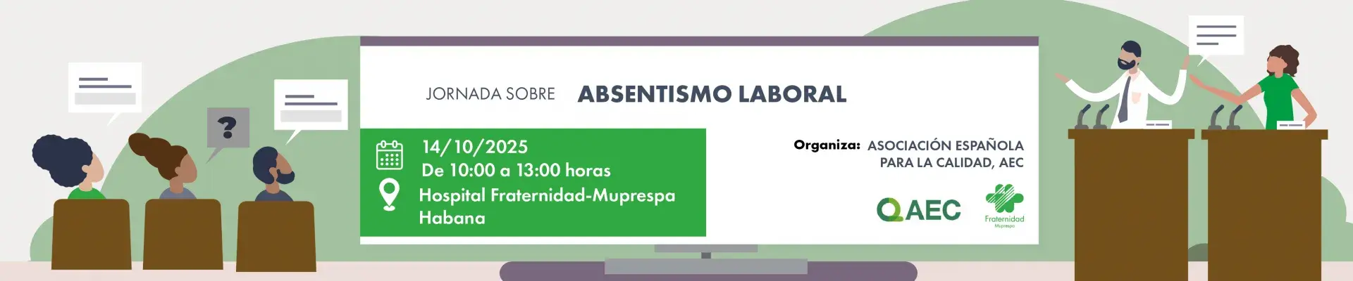 Banner Jornada sobre Absentismo laboral