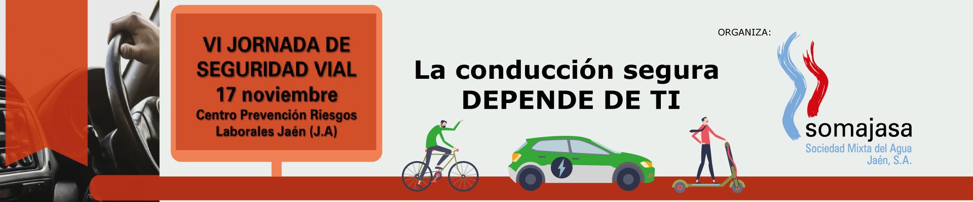 Participación de Fraternidad-Muprespa en "VI Jornada de Seguridad Vial" de Somajasa