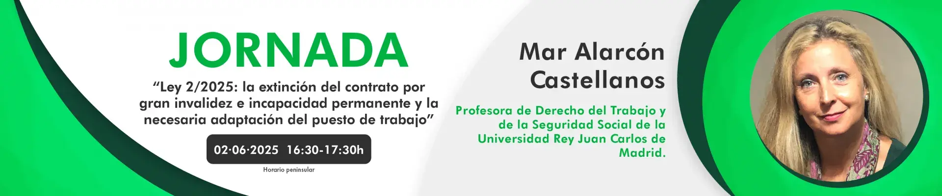 Banner Jornada Fraternidad-Muprespa 2 de junio 2025 con Mar Alarcón