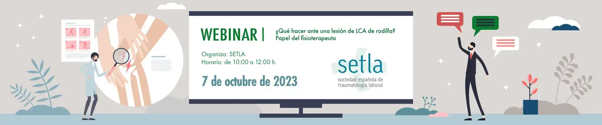 webinar de SETLA sobre la lesión LCA de rodilla
