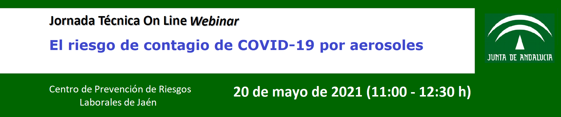 Banner webinar 20 de mayo CPRL Jaén