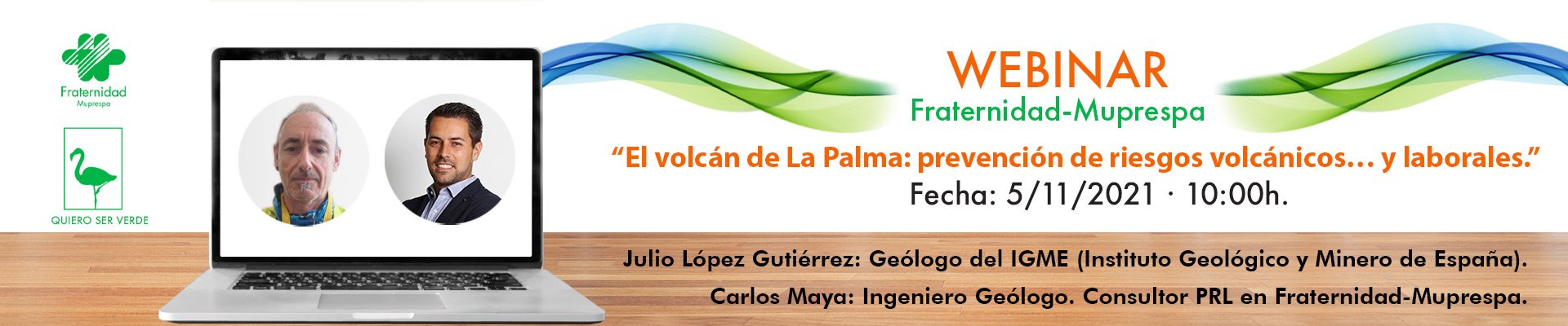 banner-webinar Fraternidad-Muprespa-volcan La Palma