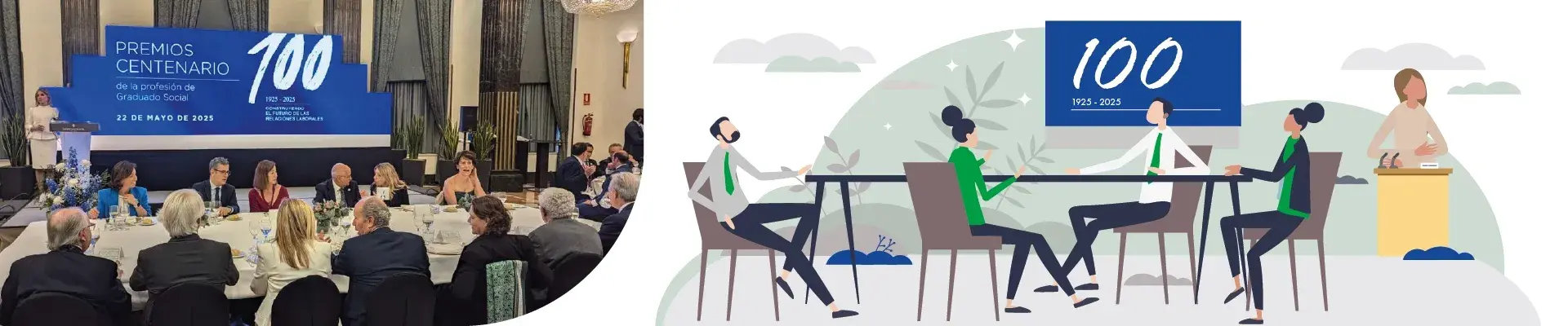 Fraternidad-Muprespa, en la gala del centenario de los Graduados Sociales