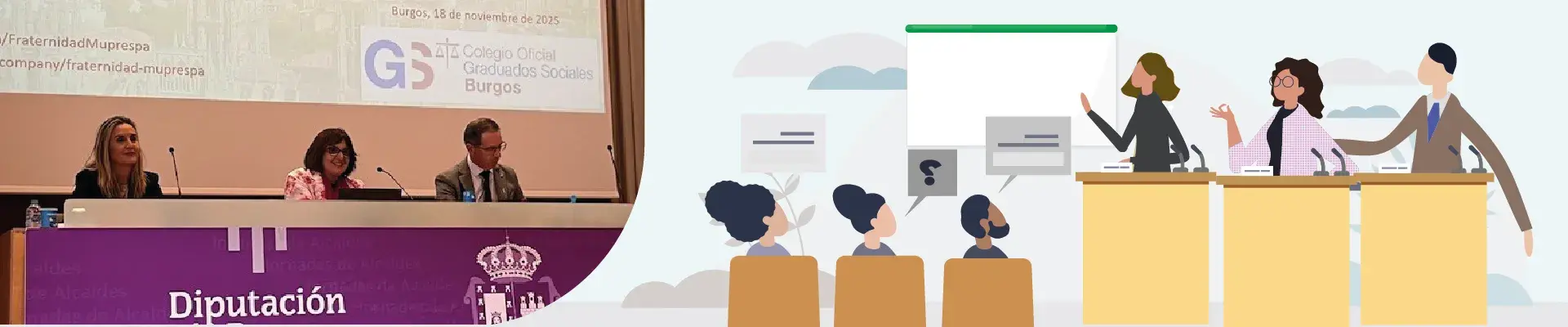 Jornada de Fraternidad-Muprespa y el CGS de Burgos sobre la relación laboral después de la declaración de IP