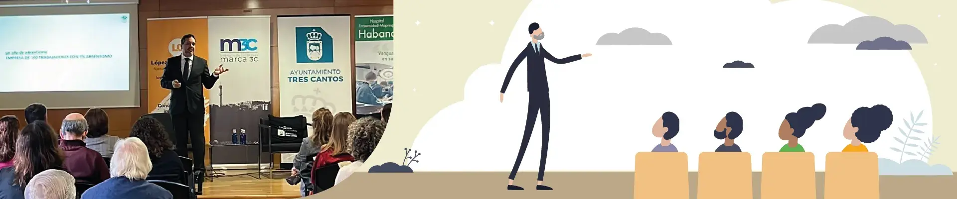 Esteban Mate participa en una jornada en Tres Cantos sobre reducción del absentismo laboral