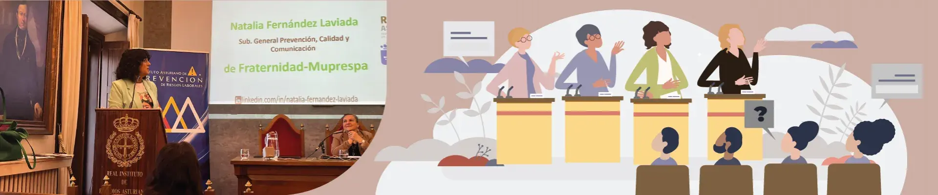 Jornada a Astúries sobre salut laboral de la dona, amb la presència de Fraternidad-Muprespa