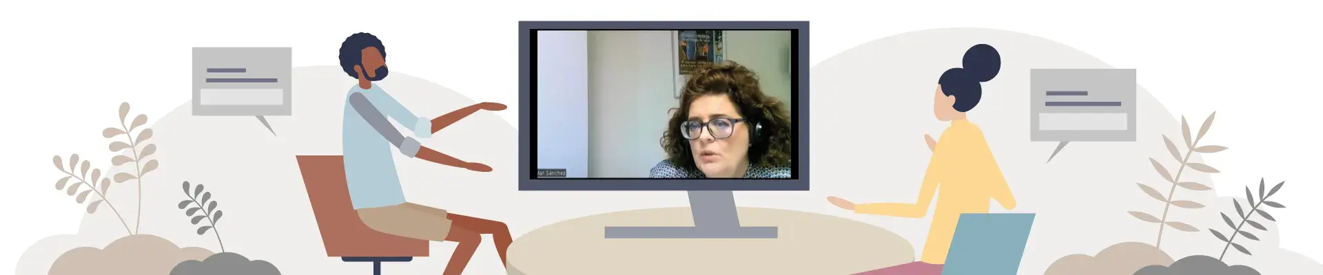 La doctora Mar Sánchez durante su participación en la jornada online