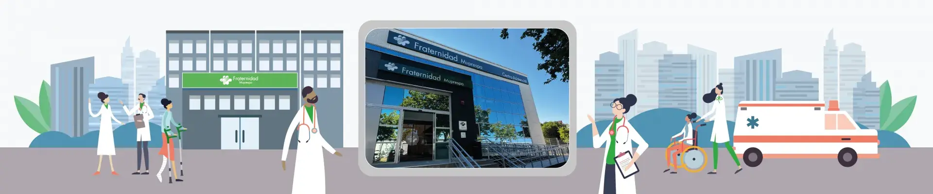 Banner para promocionar la inauguración del centro de Alcorcón