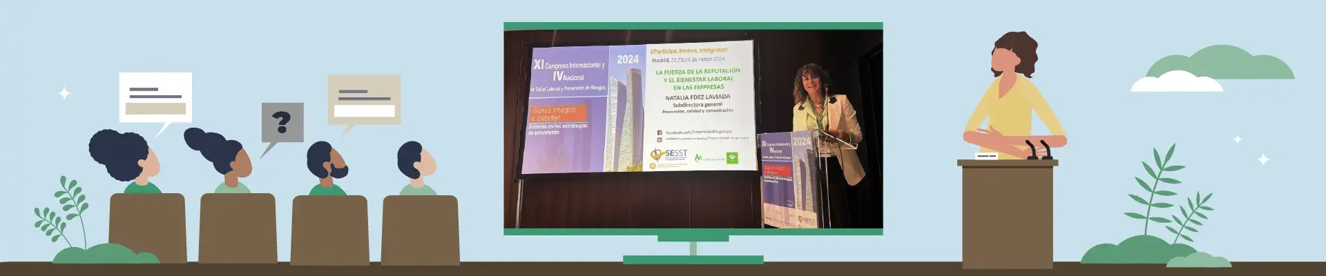 Natàlia Fdez. Laviada, durant la seva presentació