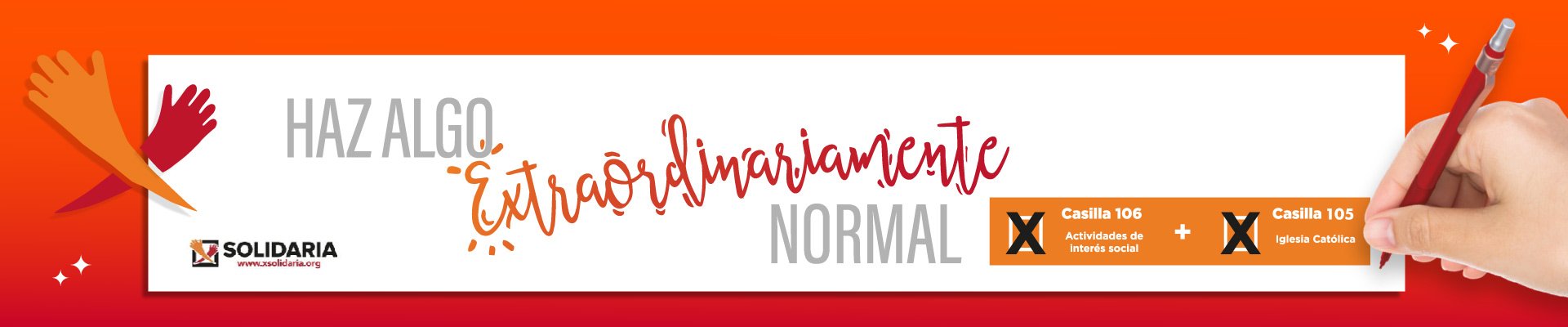 La x de la solidaridad en la declaración de la renta