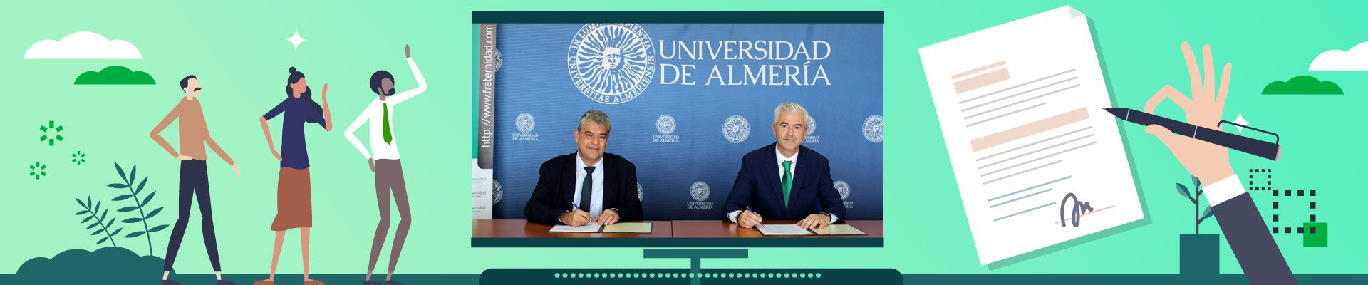 Banner Firma Convenio FM y Universidad de Almería