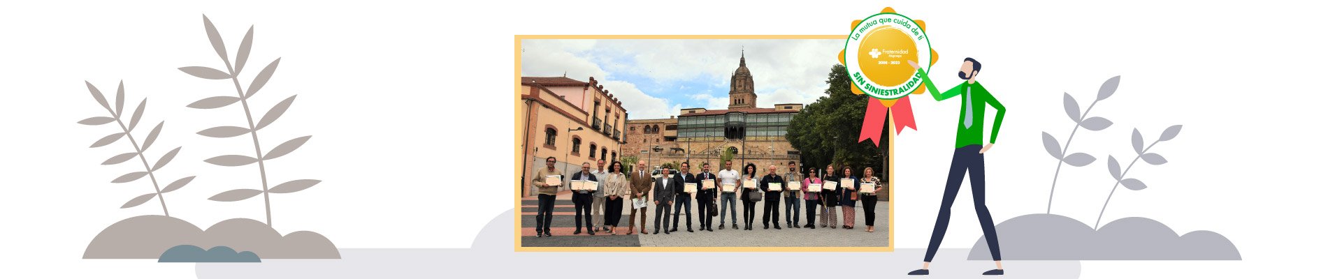 14 empresas salmantinas reciben de Fraternidad-Muprespa el Distintivo Cero Accidentes por su nula siniestralidad en cinco o diez años