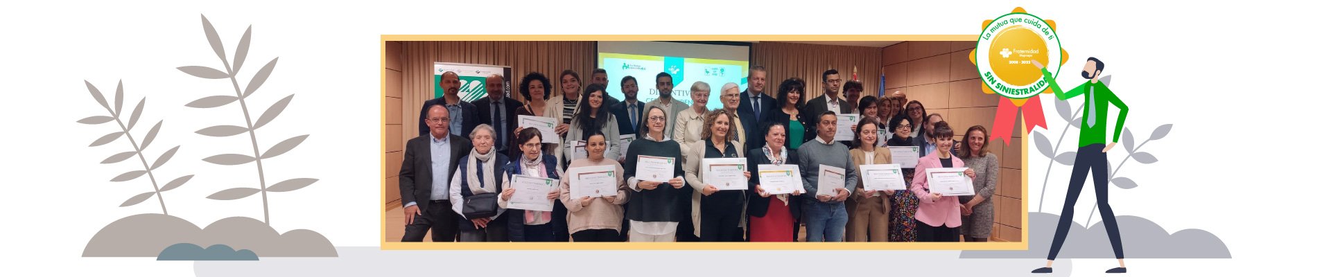 Una veintena de empresas de Valladolid reciben el “Distintivo Cero Accidentes” de Fraternidad-Muprespa