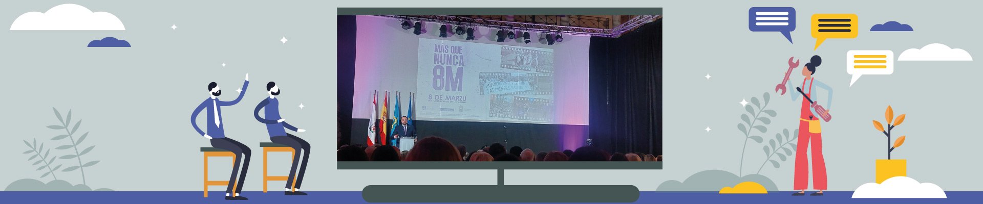 Fraternidad-Muprespa, en el acto institucional organizado por el Principado de Asturias con motivo del 8M