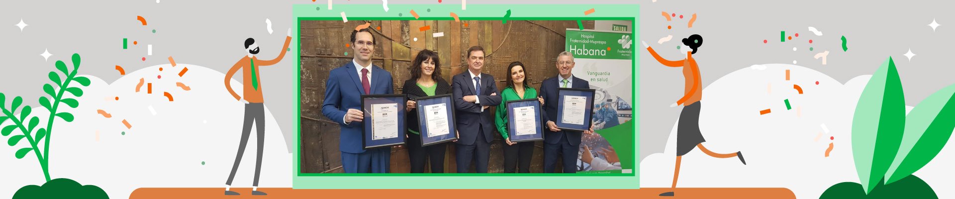 Enrique Megía, Natalia Fdez. Laviada, Gonzalo Piédrola, Elena Iglesias y Pedro Serrera