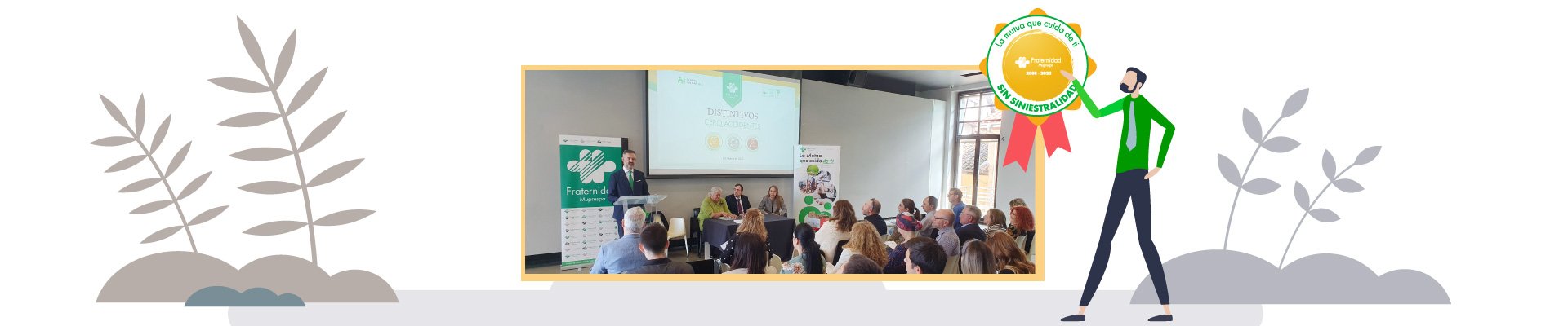 Fraternidad-Muprespa entrega el “Distintivo Cero Accidentes” a 15 de empresas mutualistas navarras con nula siniestralidad