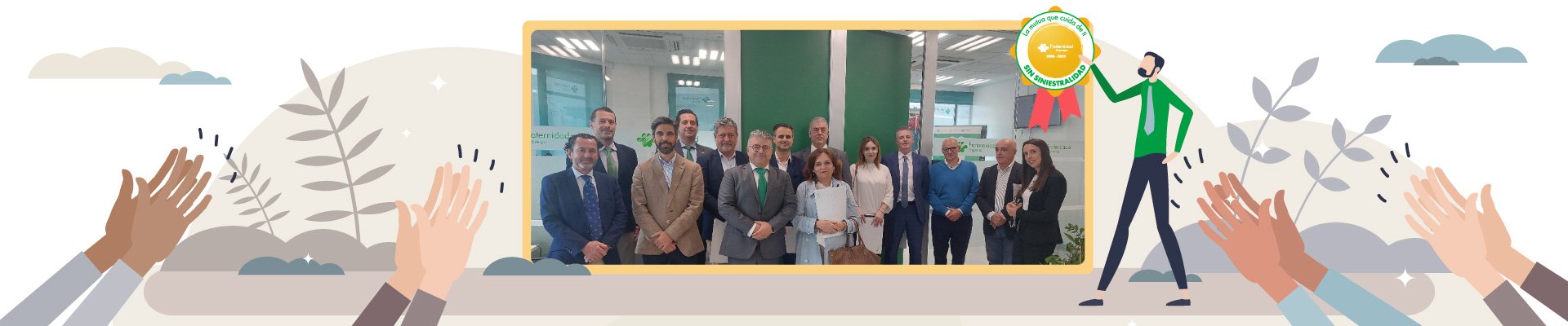 Las delegaciones de Vigo y Porriño de Fraternidad-Muprespa entregan el Distintivo Cero Accidentes a 15 empresas