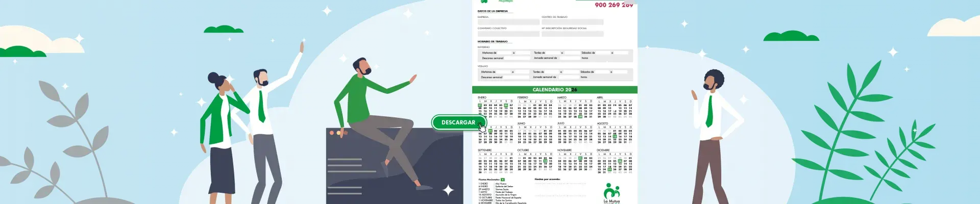 Calendarios laborales 2026: descarga y personaliza