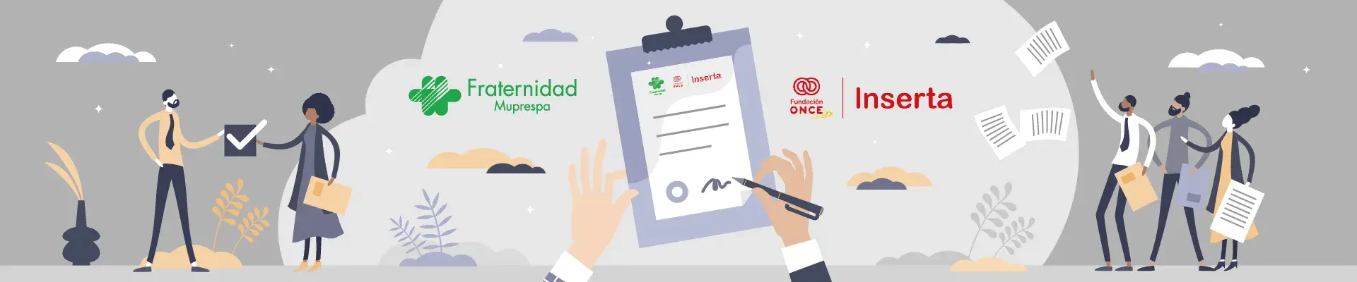 Fraternidad-Muprespa firma un nuevo convenio Inserta con Fundación ONCE