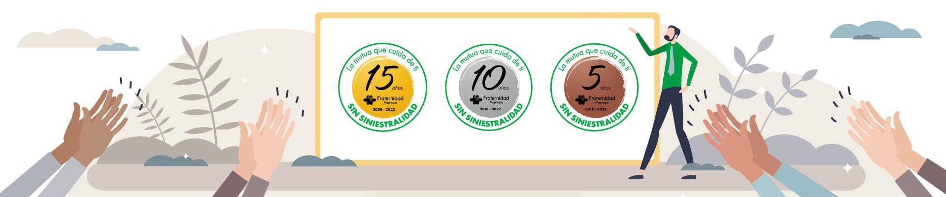 Fraternidad-Muprespa distingue a sus empresas mutualistas con nula siniestralidad