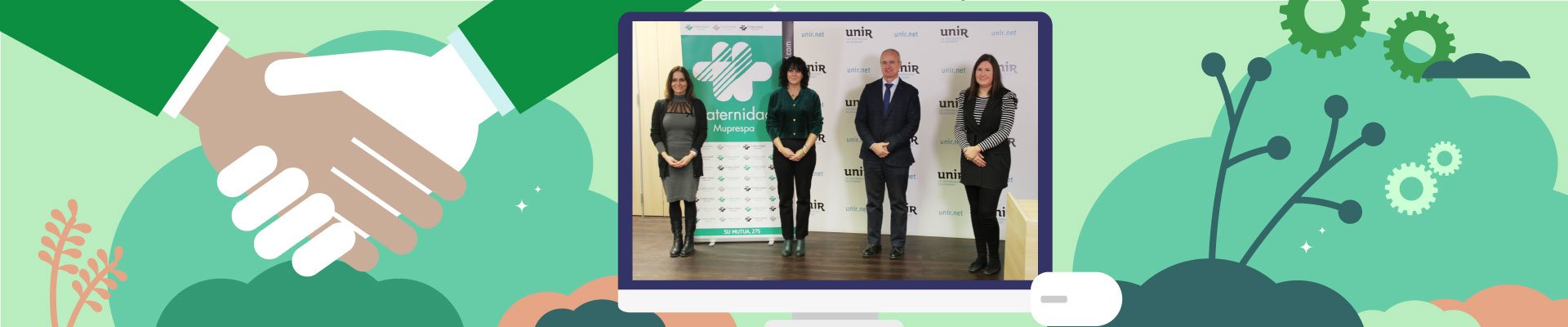 Fraternidad-Muprespa y la Universidad Internacional de La Rioja UNIR firman un acuerdo de colaboración