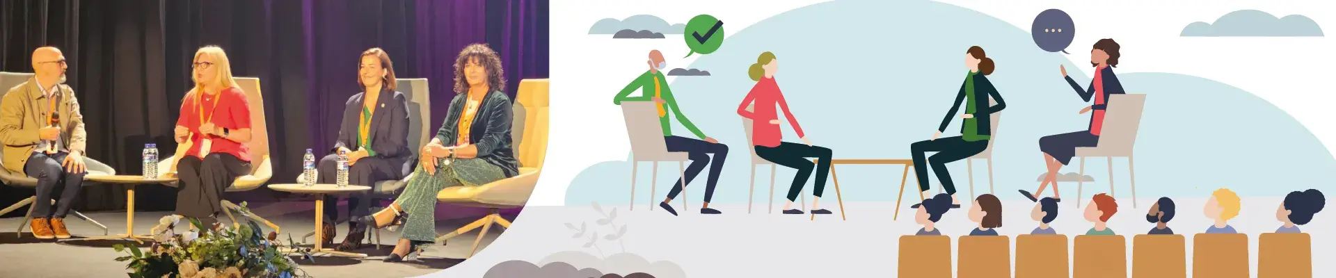 Natalia Fdez Laviada en la mesa de ponentes del Festival Mundial de la Felicidad 2026