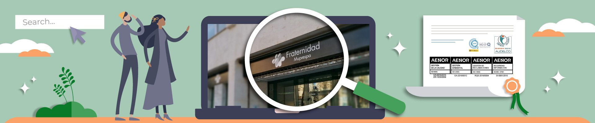 Novedades en las fichas de los centros de atención del portal web de Fraternidad-Muprespa