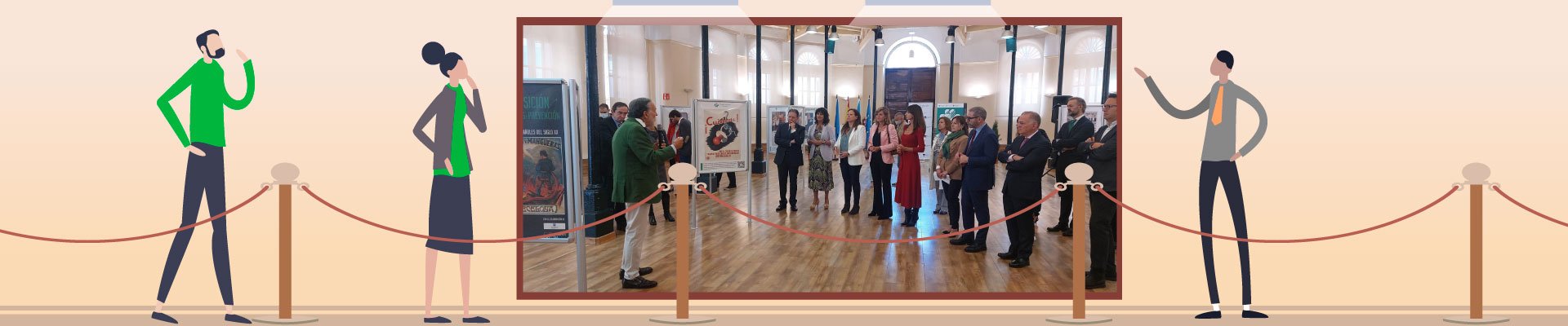 El alcalde de Oviedo inaugura “Carteles de Prevención del siglo XX” organizada por Fraternidad-Muprespa