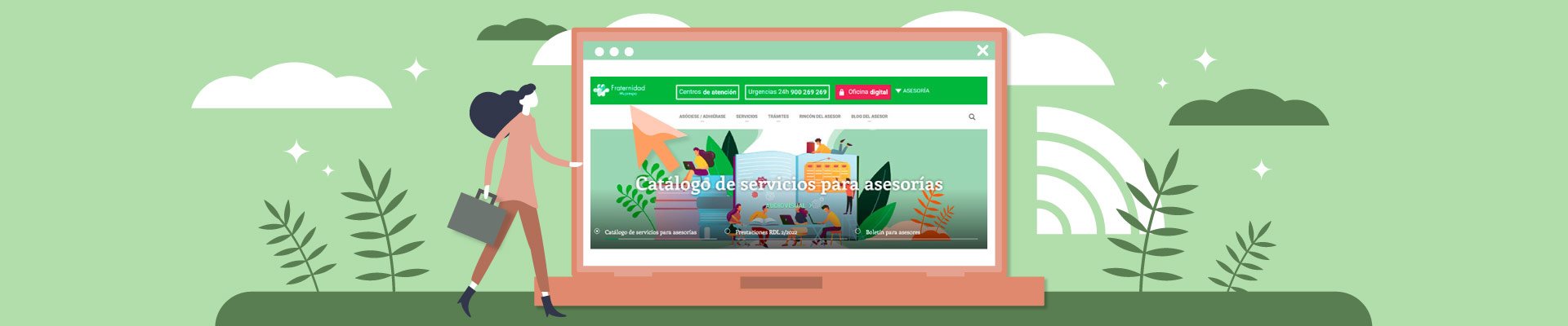 Conoce las novedades del nuevo perfil asesoría en la web de Fraternidad-Muprespa