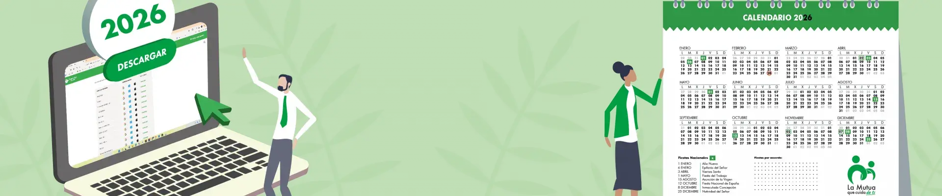 Work calendars for 2026