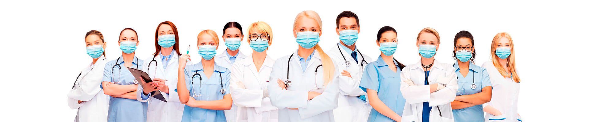 Sanitarios de Fraternidad-Muprespa combatiendo al Covid-19