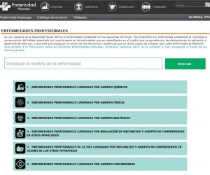 NUEVO BUSCADOR DE ENFERMEDADES PROFESIONALES DE FRATERNIDAD-MUPRESPA