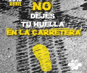 No dejes tu huella en la carretera