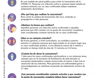 Cartel elaborado por Fraternidad-Muprespa con las respuestas a las preguntas más frecuentes sobre la cuarentena