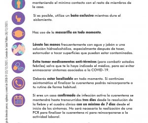 Qué medidas debo adoptar durante la cuarentena