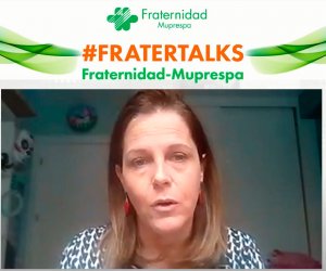 Carmen Cámara, durante su participación en el décimo Fratertalk de Fraternidad-Muprespa