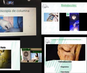 Imagen de diversas intervenciones quirúrgicas mostradas en la formación web