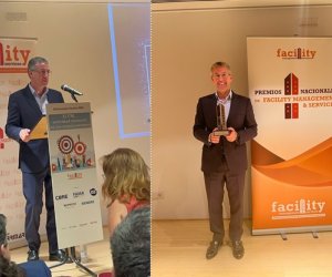 Pedro Serrera, en el acto de entrega del premio 