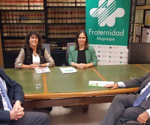 Reunión del Presidente del COGSE y directivos de Fraternidad-Muprespa