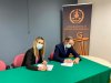 Imagen de la firma del acuerdo entre Fraternidad-Muprespa y el Colegio de Graduados Sociales de Burgos