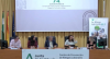 Chaxi Calcines, cuarta por la izquierda, durante su ponencia
