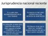 Jurisprudencia nacional reciente relativa a la ley que centró el webinar