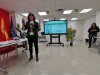 Natalia Fdez, Laviada durante la celebración del taller