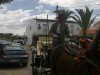 Ginés Grima montando en coche de caballos